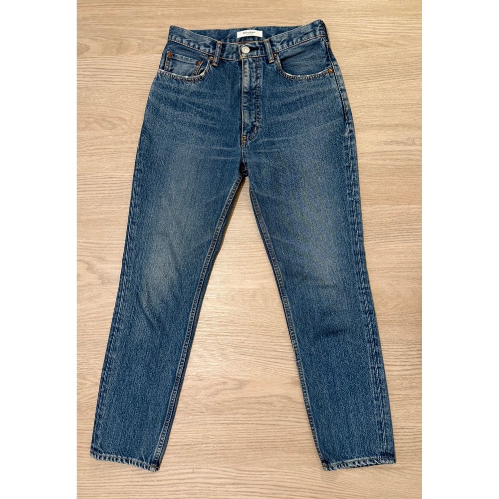 Moussy Vintage Howa Straight Leg Jeans Womens 26 Japan Denim Medium Wash Casual